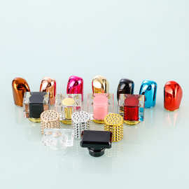 厂家现货香水塑料盖子玻璃瓶亚克力k胶盖多款圆球15牙香水瓶外盖