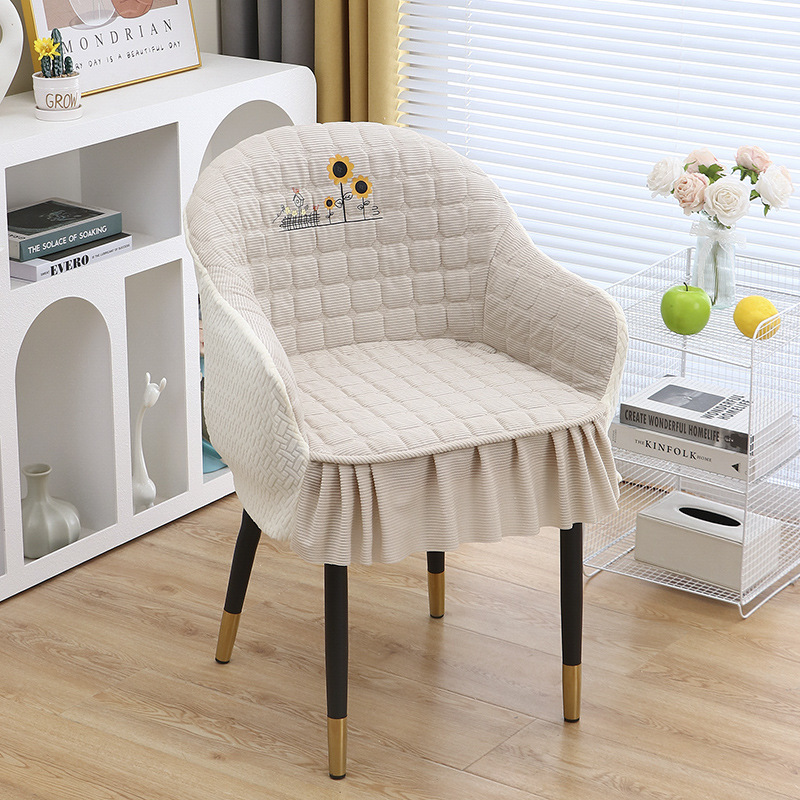Chair Cover New Special-Shaped Household Anti-Slip Dining Table and Chair Cover Universal Stool Cover Seat Protective Cover