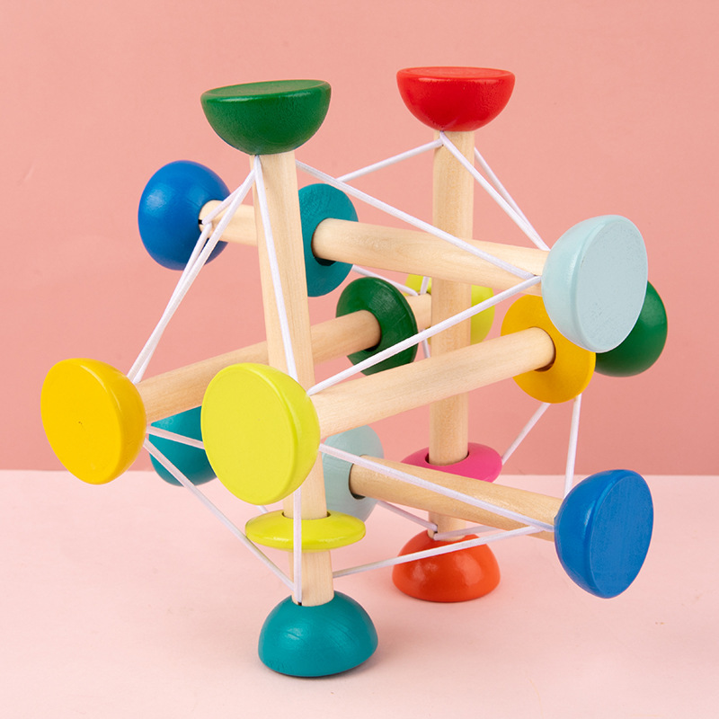 Cruzar la frontera de agarre creativo bola elástica educación de la primera infancia agarre apretón entrenamiento sensorial juguetes adultos de alivio del estrés