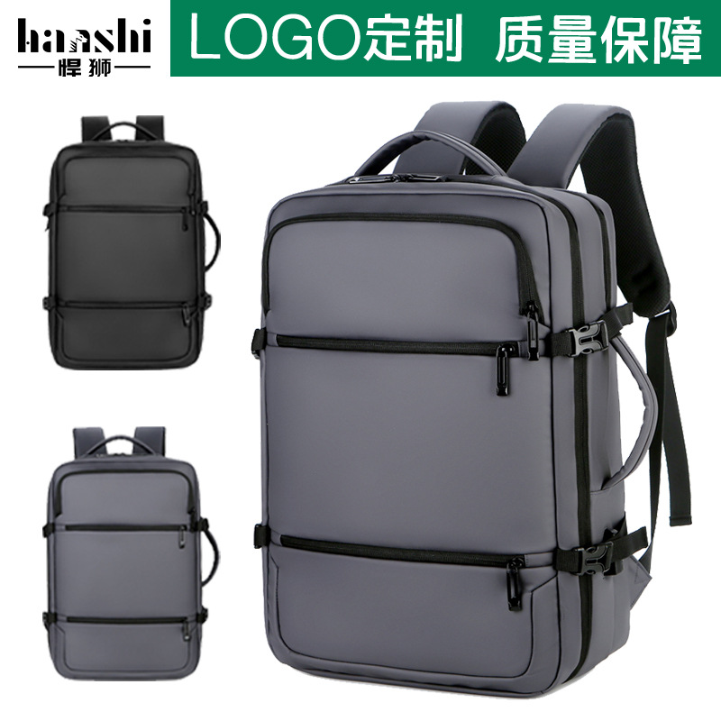 Mochila de negocios para hombre, estilo transfronterizo, mochila de viaje de alta gama, mochila impermeable de gran capacidad para computadora.