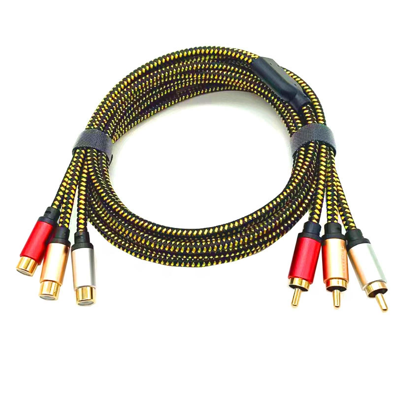 Lotus Six-head Line AV аудио и видео Линия 3RCA мужчина-женщина ТВ DVD-приставка танцы одеяло игра удлинительная линия