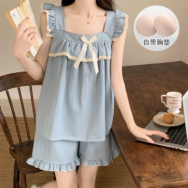 Top with cups, knitted pijama, sexy set