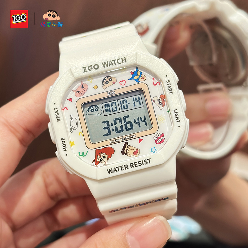 Authentic Crayon Shin-Chan Collaboration Watch for Girls, Suitable for Teenagers, Middle and High School Students, Retro Electronic Watch for Children Authentic Crayon Shin-Chan Collaboration Watch for Girls, Suitable for Teenagers, Middle and High School Students, Retro Electronic Watch for Children