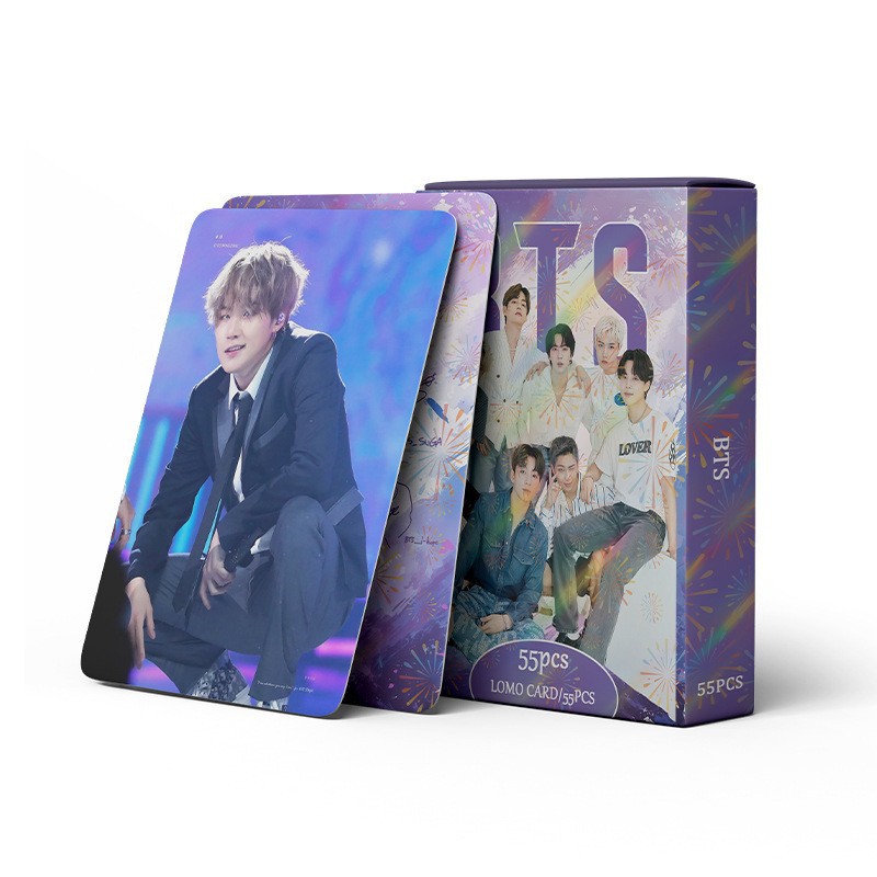 Cadena total, una gran cantidad de stock, 55 hojas de tinta BT SK IVE ATEEZ KPOP, estrellas coreanas alrededor de LOMO