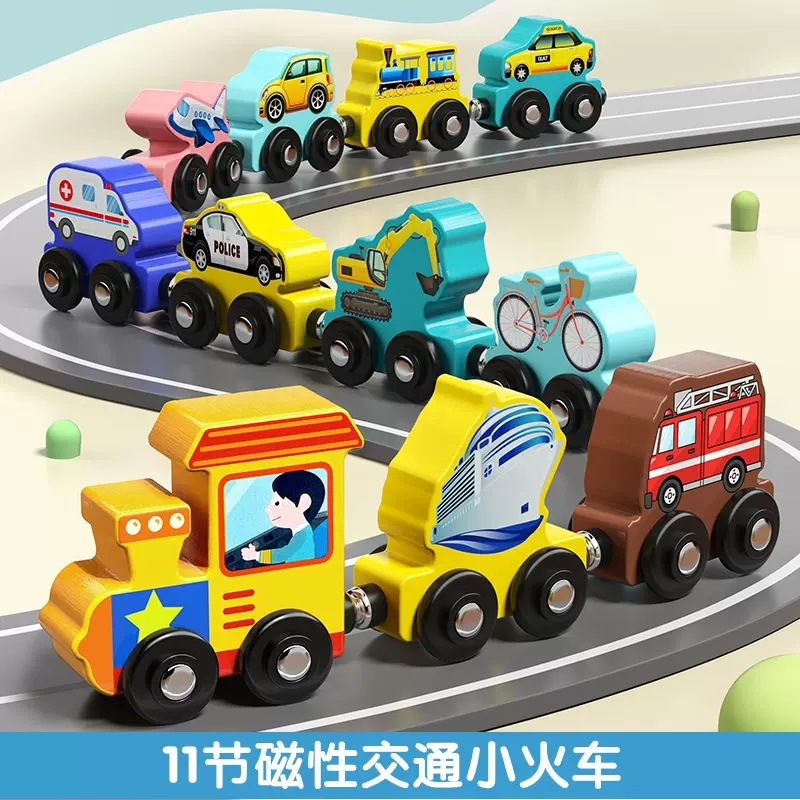 Tren digital magnético, bloques de construcción, juguetes educativos para niños, 1-2 años, 3 bebés, educación temprana, iluminación image 9