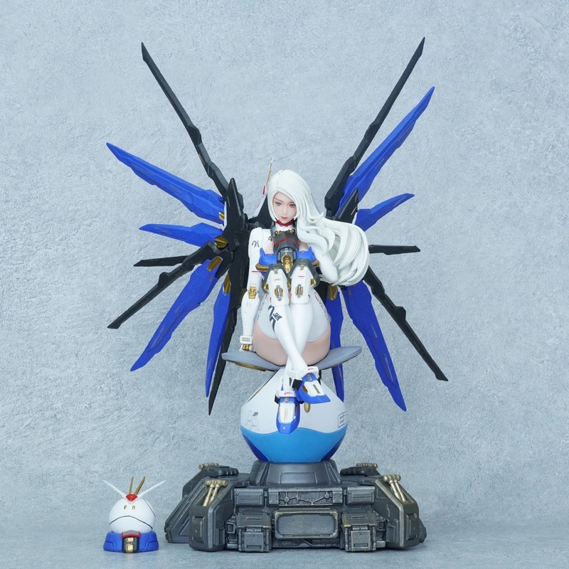 自由機娘ガンダムフィギュア機甲機械玩具ケース置物二次元アニメ美少女フィギュア|undefined