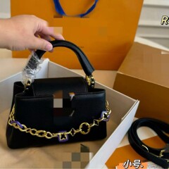 2025新款夏季小众高级斜挎包女卡普心链条单肩手包轻奢链条斜挎包