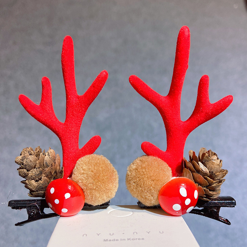 Fashion Antlers Alloy Resin Hair Clip 2 Pieces display picture 3