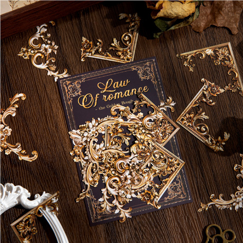 Romantic Law European Classical Pattern Sticker Pack Border Corner Decoration Material Journal DIY Collage Die-cut