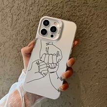 一家三口拳头适用iPhone苹果16手机壳15/17/14promax彩银xr磨