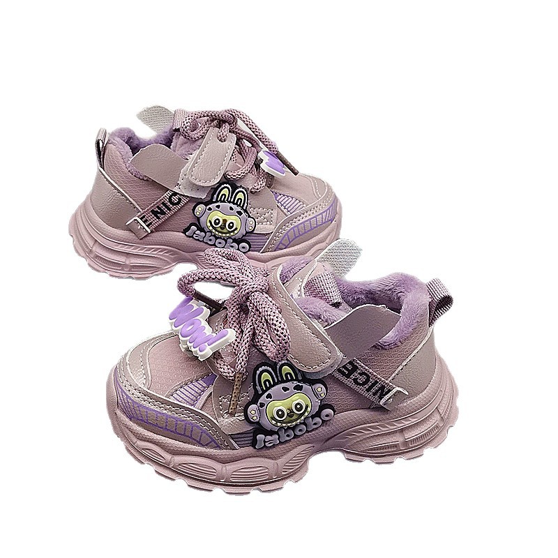 22-26 Taje de cuero de algodón nuevo zapatos transpirables para niños, zapatos para padres, zapatos para hombres, zapatos para niños