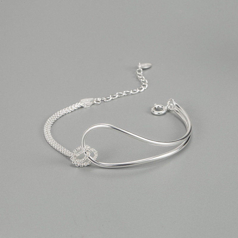 Mode Nouer Argent Bracelets 1 Pièce display picture 1