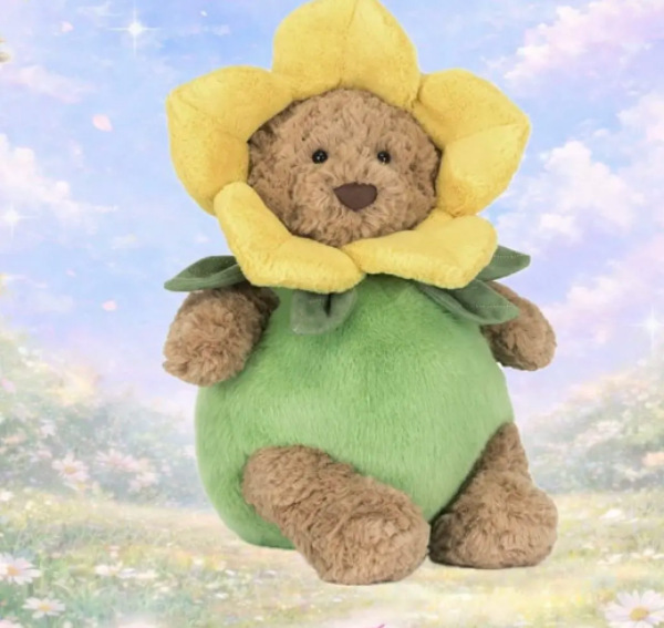 Jellycat muñeca triple marca completa sol oso cachorro dragón volador muñeca de peluche transfronteriza regalos al por mayor