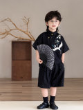 2025 Hit Boys Tang Suit Cust, костюм, черный фон цветочный цвет