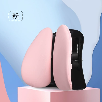 Children's Lumbar Support Cushion for Correct Sitting Posture, Ergonomic Backrest Pad for Students, Comfortable for Long Sitting, Large Child Lumbar Pillow for Car Use (Waist support) - pink-3215532cm