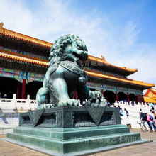 铸铜故宫狮宫殿狮北京狮门狮对狮飞狮铜狮子雕塑室外门口景观雕像