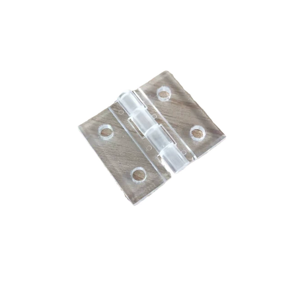 哈泰 Batch stock transparent hard and non-fragile acrylic plastic with holes and screw hinge hinge accessories