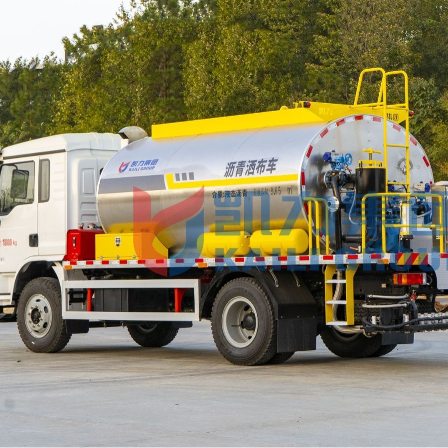 高速公路防水层路面铺设稀释沥青洒布18吨10方陕汽德龙沥青洒布车
