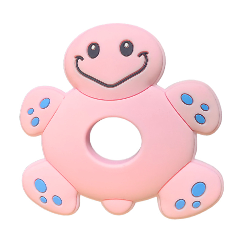 작은 거북이 치발기--핑크색