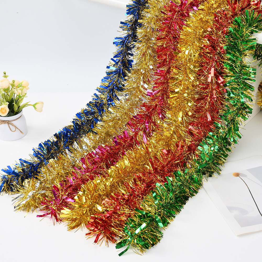 Nuevo cross-border 5 capas de cifrado engrosado colorido más oro espuma tira de color festivales decoración de dibujo de flores de lana