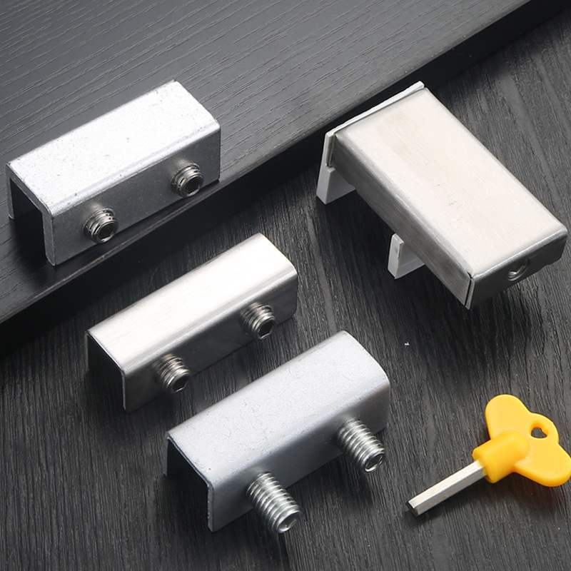 창문 마개 비 천공 슬라이딩 도어 및 창문 잠금 어린이 안티 클라이밍 창 보호 안전 잠금 장치 도난 방지 케이스 창 잠금 장치