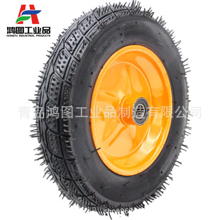 Factory Customized 14X3.25-8 Rubber Pneumatic Tire 14inch Pneumatic Wheel Trolley Tool Cart Wheel Middle East