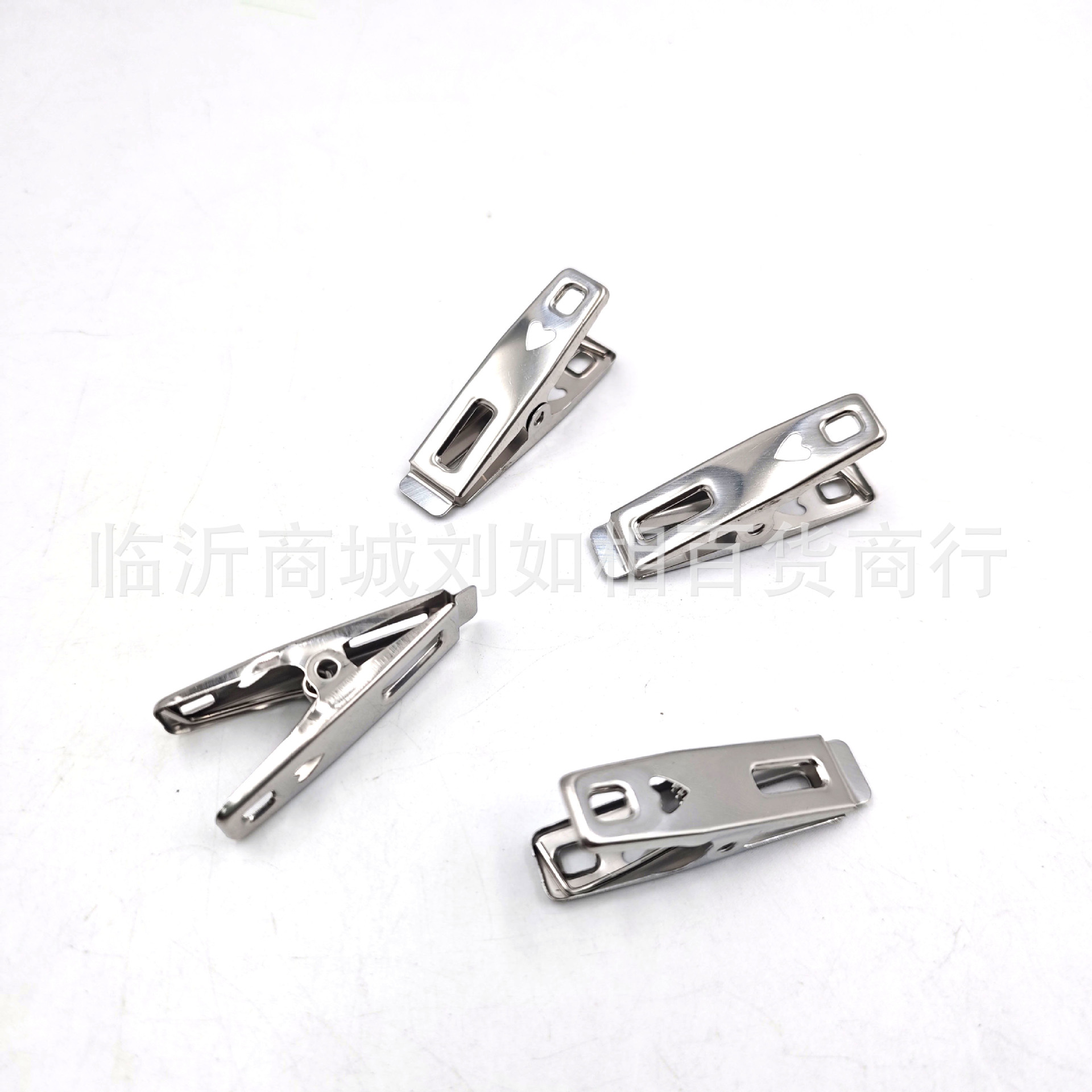 High-Quality Non-Magnetic Stainless Steel Clothes Drying Clips, High Elasticity, Smooth Small Flat Clips, Windproof Drying Clips, Spring Wire Clips