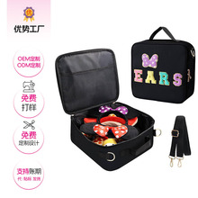 主题公园米奇女孩头带旅行派对度假收纳包字母化妆洗漱包储物拉链
