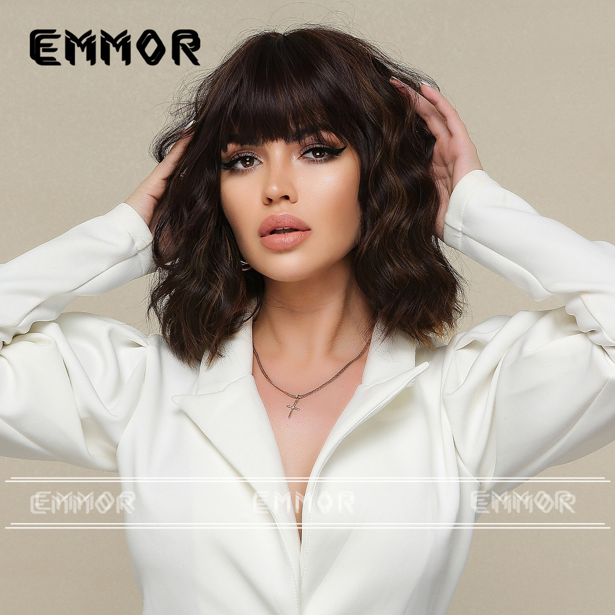 Negro marrón (lc8087)12 pulgadas