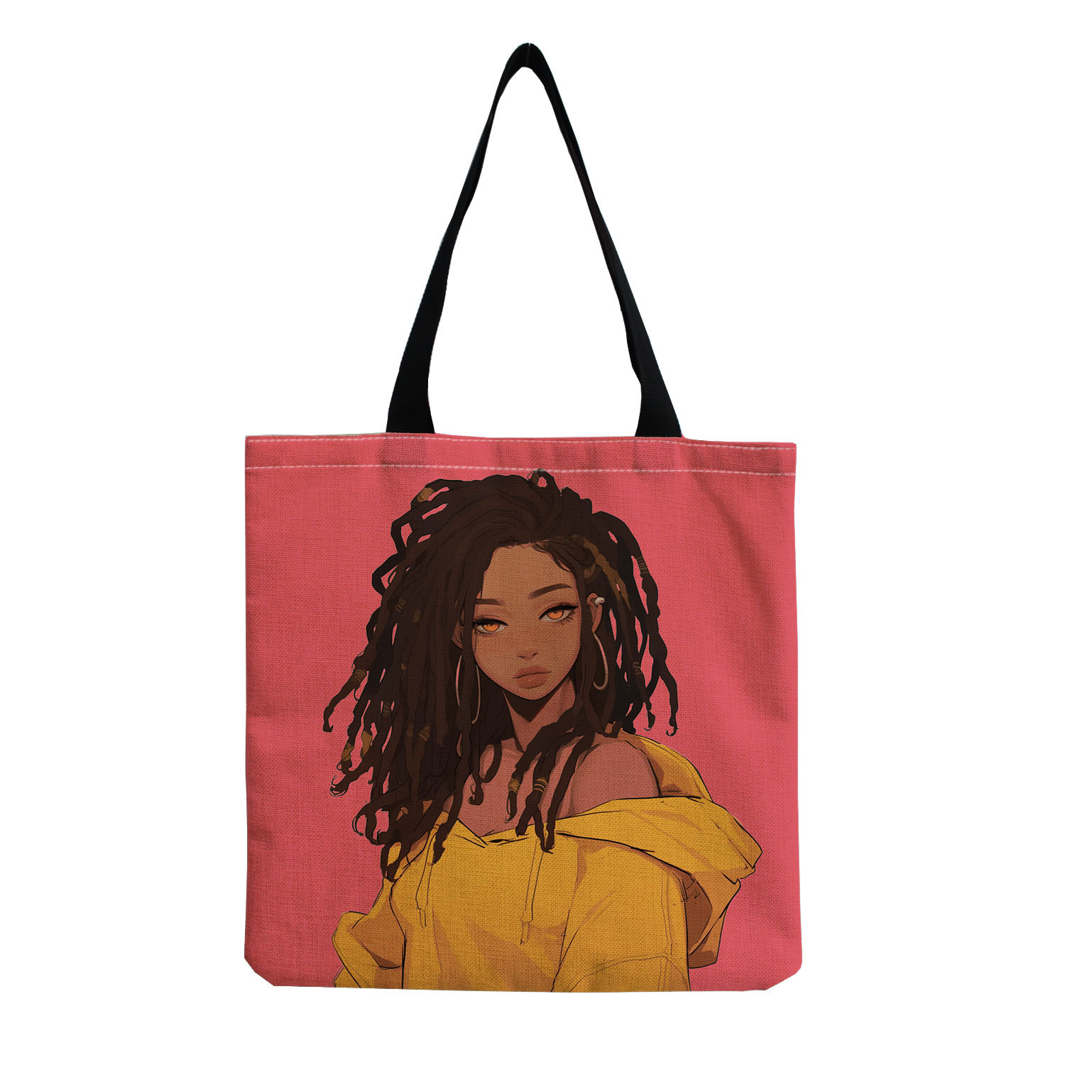 2024 nuevos productos de moda chica de cuero negro impresión bolso de hombro bolso de mano de moda clásico de impresión de mujer bolso de mano de mujer