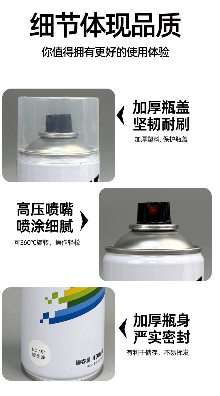 Glossy Matte Self-Painting Varnish Hand Spray Paint Metal Plastic Waterproof Anti-Rust Primer Protective Paint Varnish Wholesale