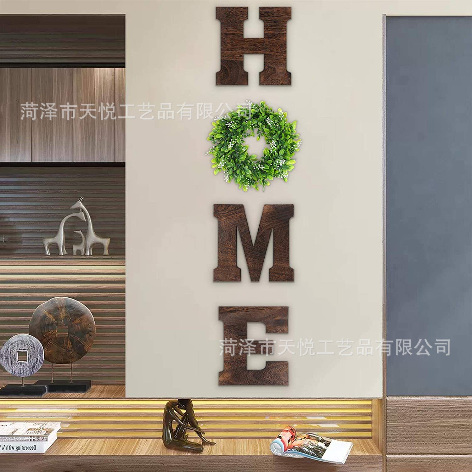 2021亚马逊木制家居HOME字母摆件创意木质工艺品家居饰品摆件-阿里巴巴