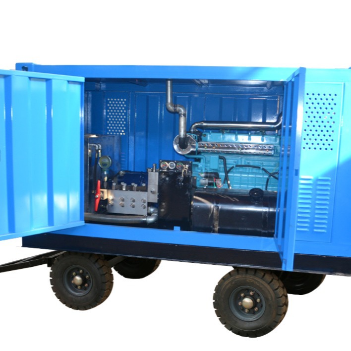 换热器清洗机 冷凝器蒸发器工业管道1500公斤柴驱超高压清洗机