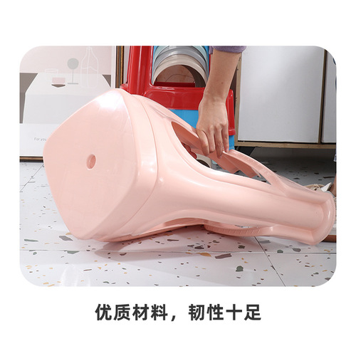 Plastic stool, thickened stool, jelly stool, household stackable stool, sticky chair, high stool, plastic chair wholesale
