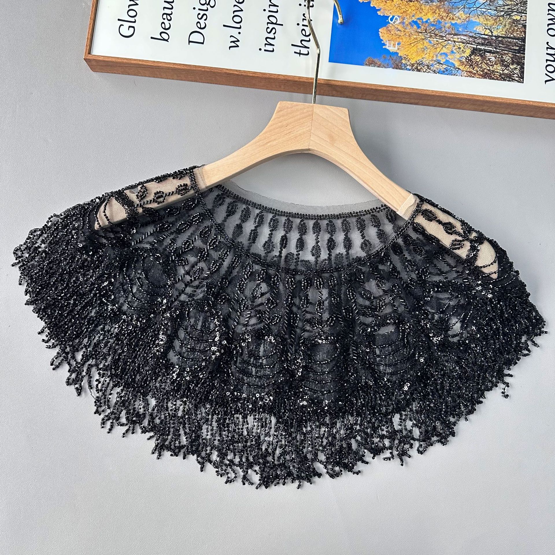 Estilo étnico, moda, cuello exterior, cuello, cuello falso, vestido de mujer de cuatro estaciones, cuello decorativo, lugar