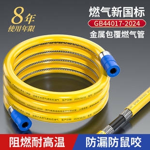 New National Standard Gas Double Screw Metal Covered Explosion-Proof Hose Natural Gas Liquefied Gas Stove Gas Tank Connecting Pipe