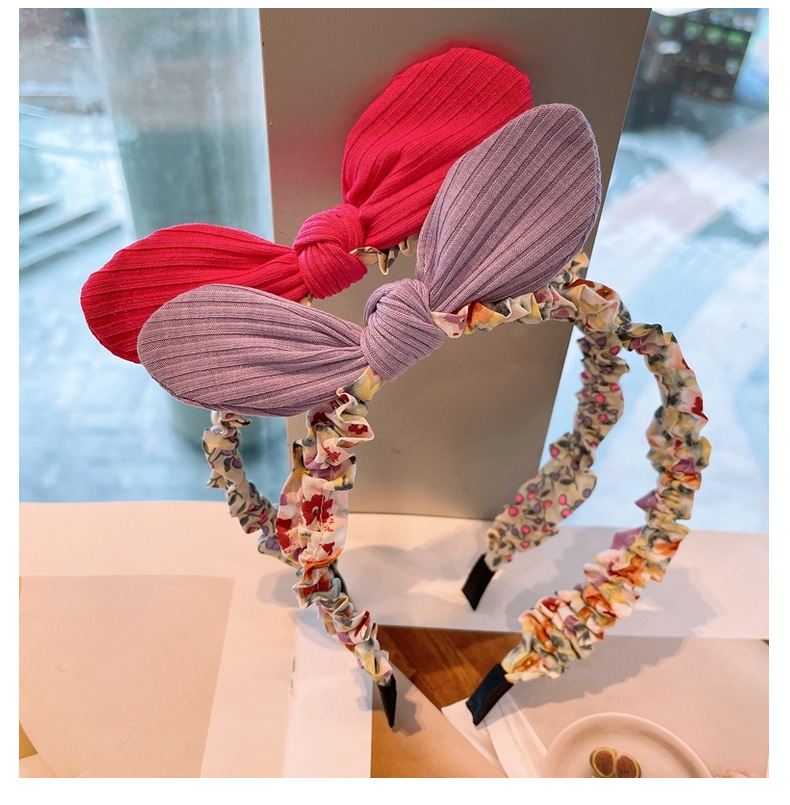 Fashion Floral Three-dimensional Bowknot Headband display picture 5