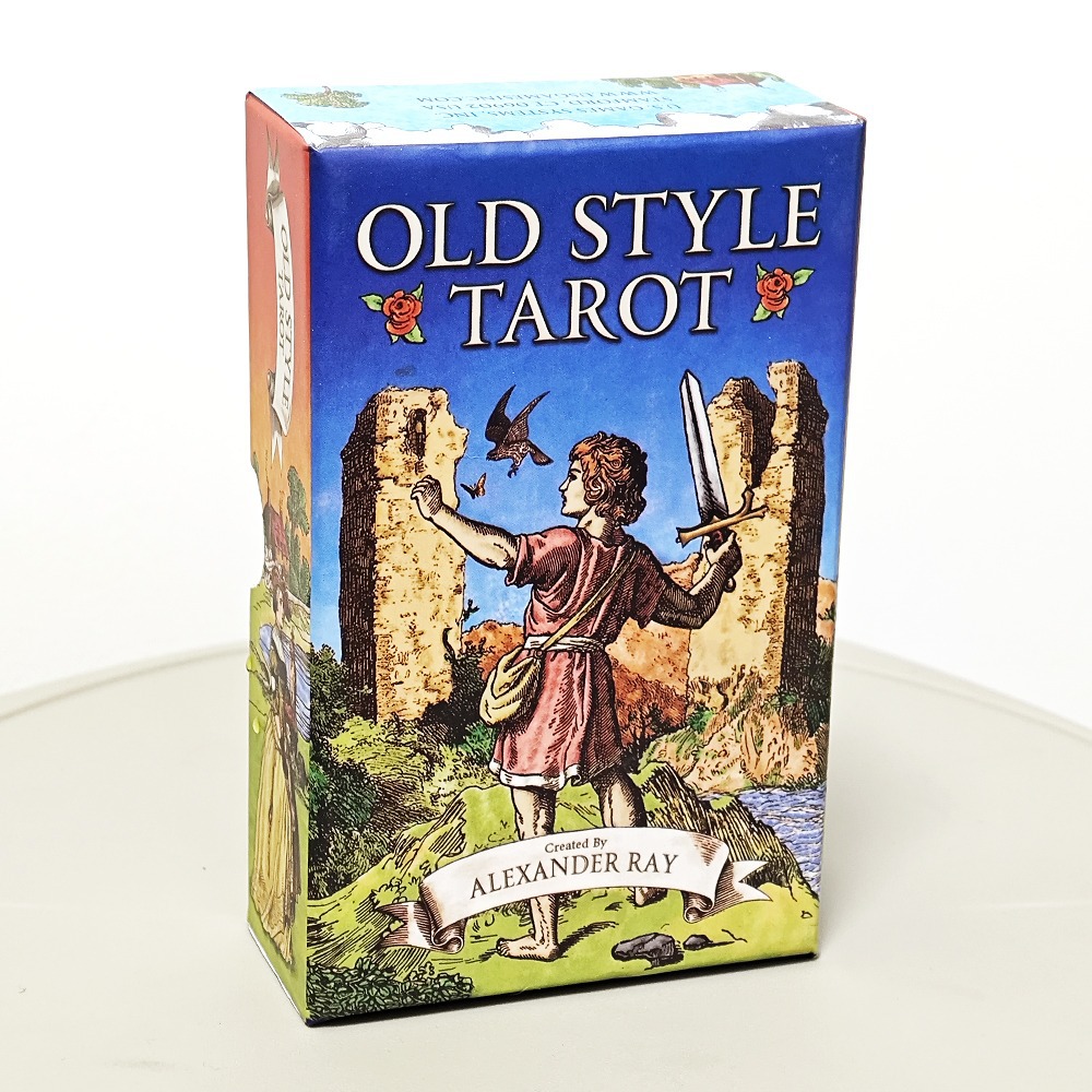 Ancient Waite 12 * 7cm 78 Tiandi Cover Gift Box Double-sided Embossed Old Style Cross-border Board Game Cards