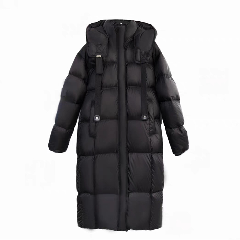 Long Cocoon-Shaped Cloud-Like Puff down Jacket for Women 2025 Winter New Thickeneded Warm White Goose down Jacket