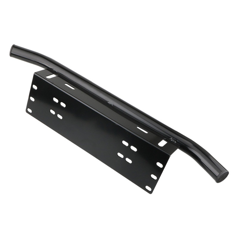Soporte para matrícula de coche, soporte adicional para foco de vehículo todoterreno, soporte para luz de parachoques delantero, soporte universal de acero inoxidable para luz auxiliar.