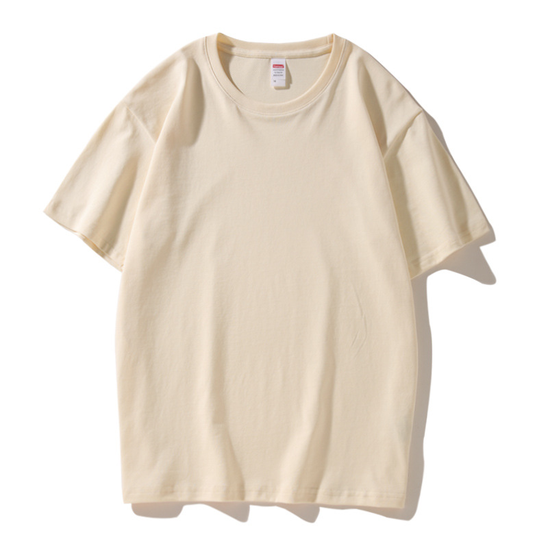 Custom logo workwear short sleeve t-shirts, pure cotton round neck cultural advertising shirts, printed blank t-shirts, wholesale