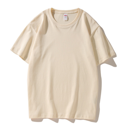 Custom logo workwear short sleeve t-shirts, pure cotton round neck cultural advertising shirts, printed blank t-shirts, wholesale