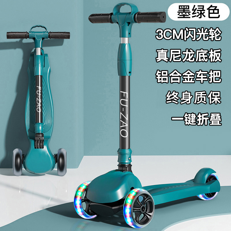 Scooter para niños 1 a 3 a 6 a 12 años plegable 10 a 15 niños, niñas, bebés, pedales para niños grandes