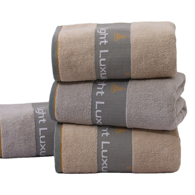 Toalla de baño, 100% algodón, engrosada y agrandada, toalla de baño absorbente de poliéster y algodón para el hogar, toalla de baño de algodón puro de secado rápido para la playa