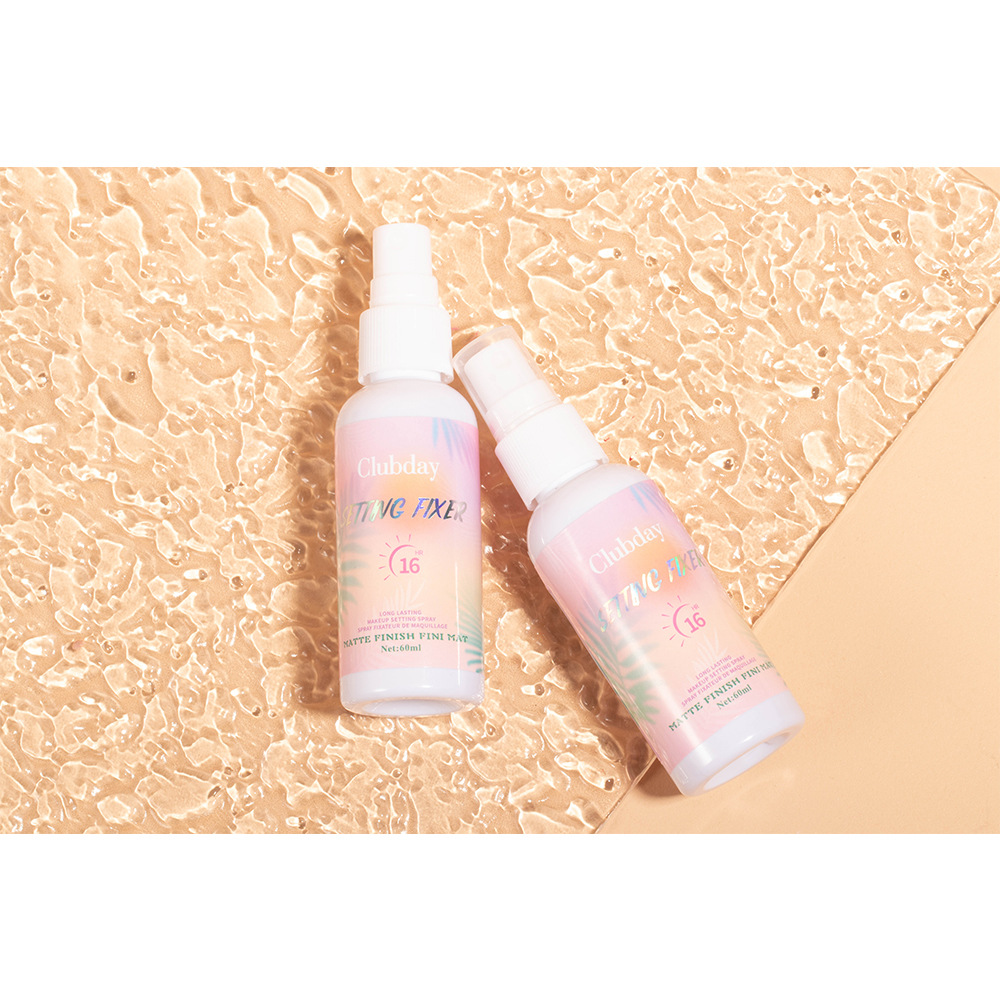 Clubday 60ML Cross-border Moisturizing Matte Setting Spray Long-lasting Oil Control, Water Resistance and Clear Setting Spray Water undefined