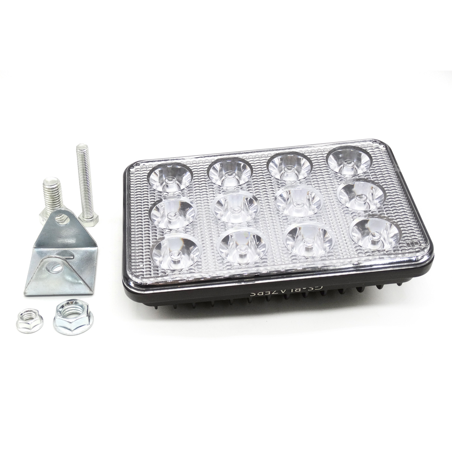 LED 12 cuentas lámpara de trabajo cuadrada (luz blanca) 12v - 80v accesorios de maquinaria de construcción