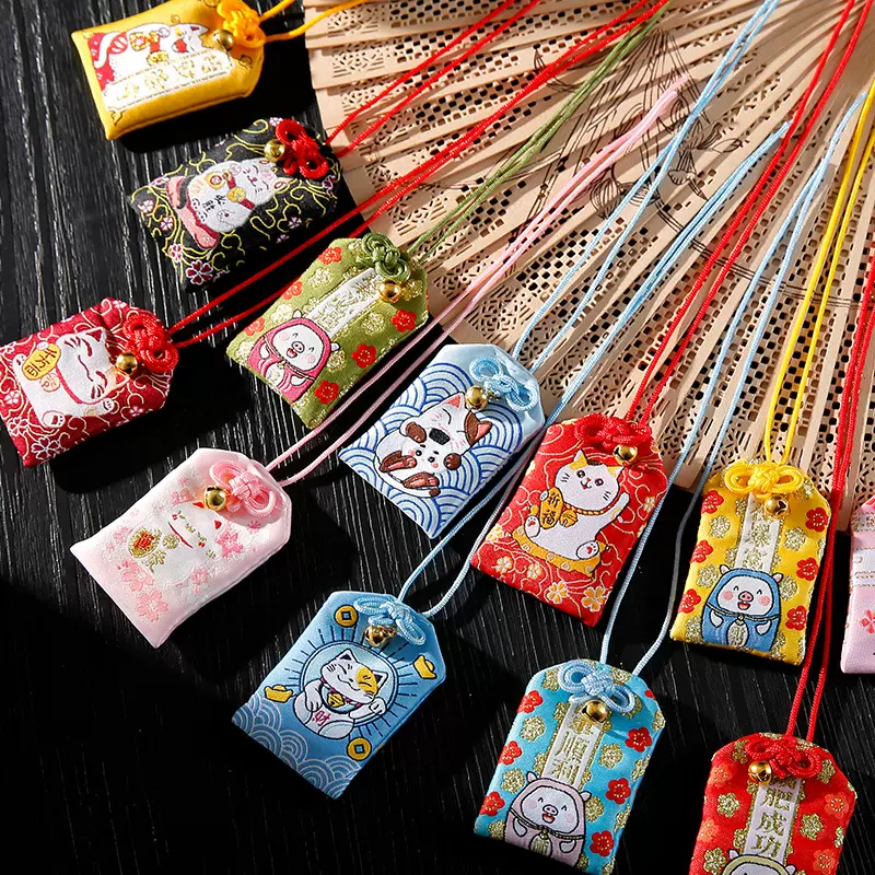 厂家刺绣福袋日式香囊空袋随身小香包挂件日本和风挂饰
