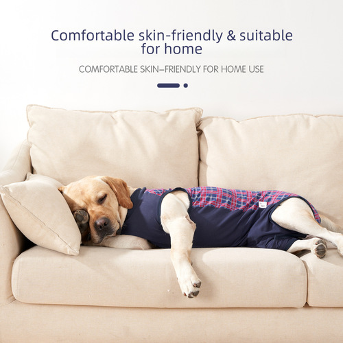 Cross-border pet clothes four seasons breathable recovery suit dog post-surgery clothing care clothes anti-lick weaning suit puppy clothes