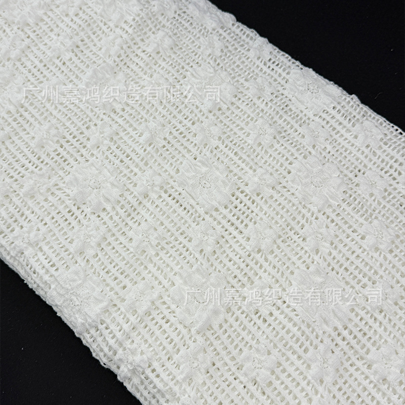 Tejido de amoníaco brocado de algodón espumoso encaje de tela coreana ropa de mujer chaqueta de encaje de tela hecha ropa en stock