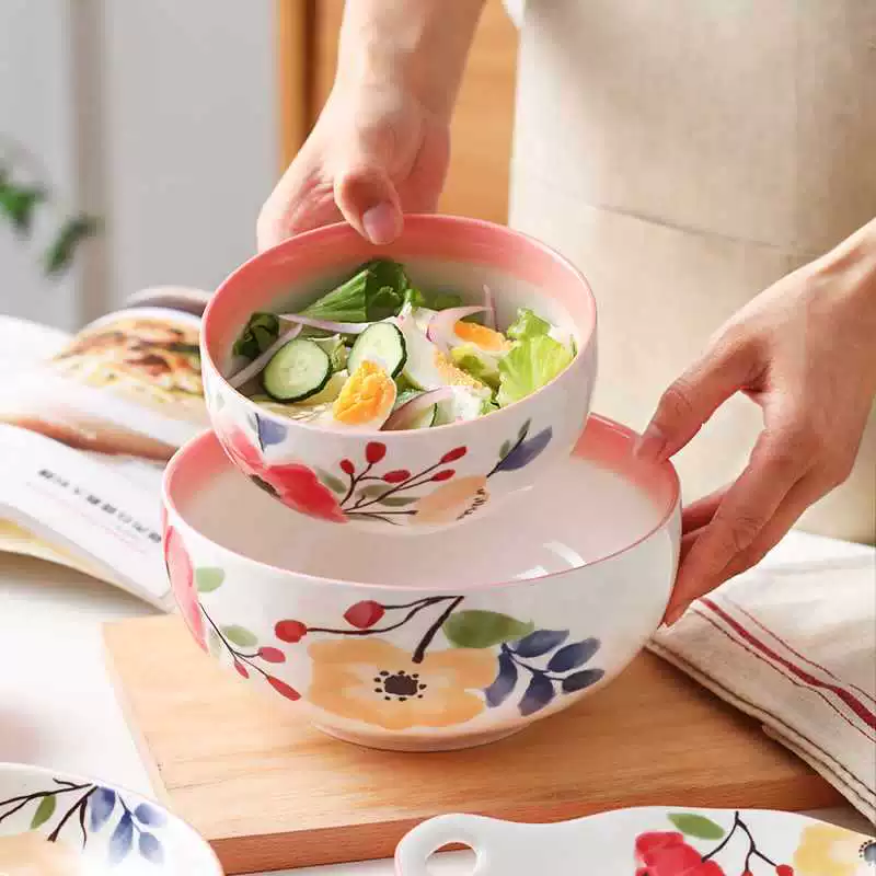 Japanese creative set, ceramic high quality tableware, light luxury style